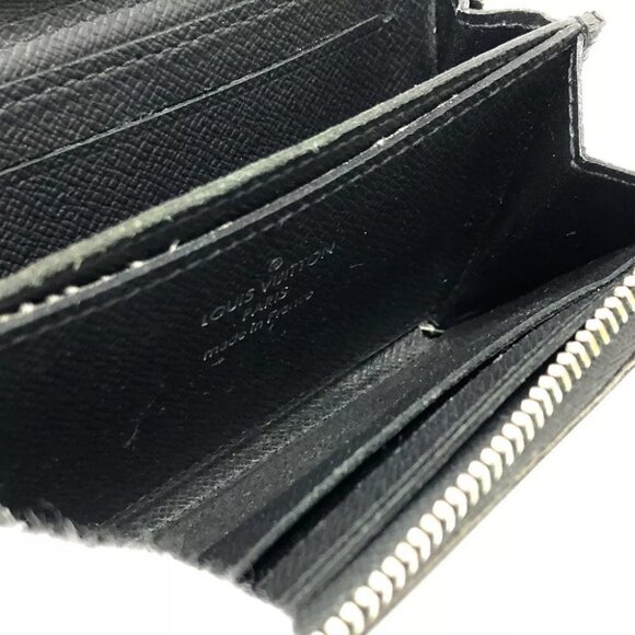 Auth LOUIS VUITTON N63076 Damier Graphite zip-around coin purse coin purse - Picture 11 of 16